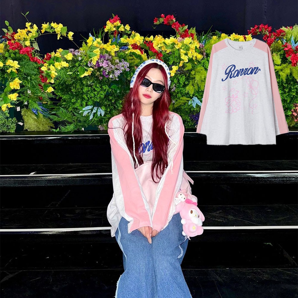 [REDVELVET JOY 着用!] COLORED CRAYON CAT LONG SLEEVE (3COLORS)