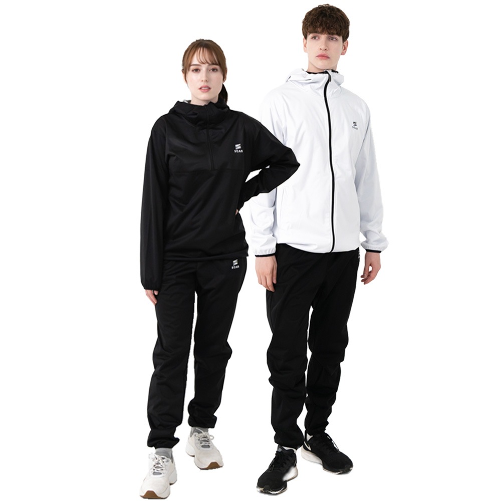 サウナスーツ メンズ レディース 大きいサイズ フルジップ 上下 セット ダイエットウェア 洗濯可能 トレーニングウェア おしゃれ 減量着 服 痩せ 発汗