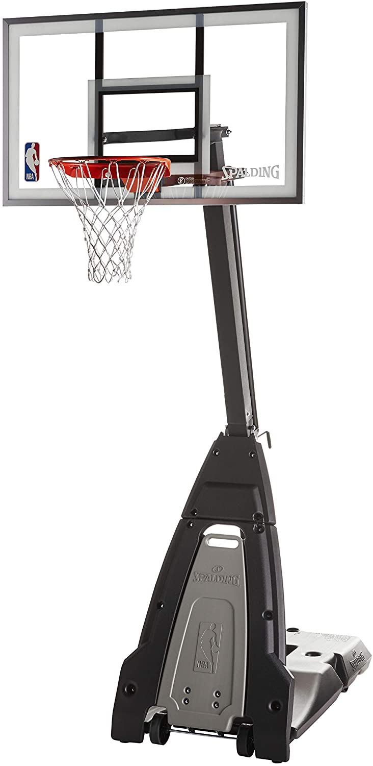 品質満点！ Spalding The Beast ガラスポータブルバスケットボールフープ バスケットボール - flaviogimenis.com.br