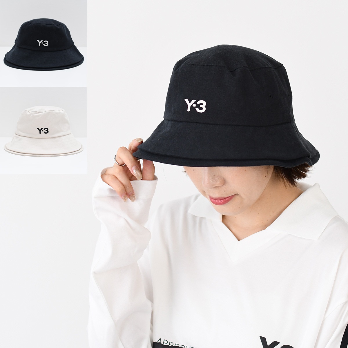 帽子 バケットハット バケハ STRP B HAT JN7192 JM9039 レディース ユニセックス ブラック ホワイト ロゴ 9,282円