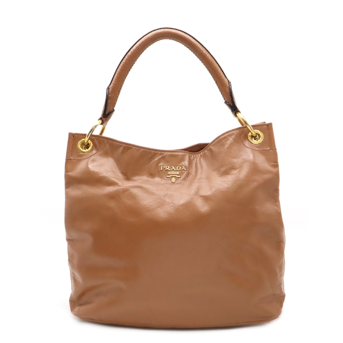 ショルダーバッグ ワンショルダー セミショルダー 肩掛け ハンドバッグ レザー ダークサーモン ゴールド金具 BR482