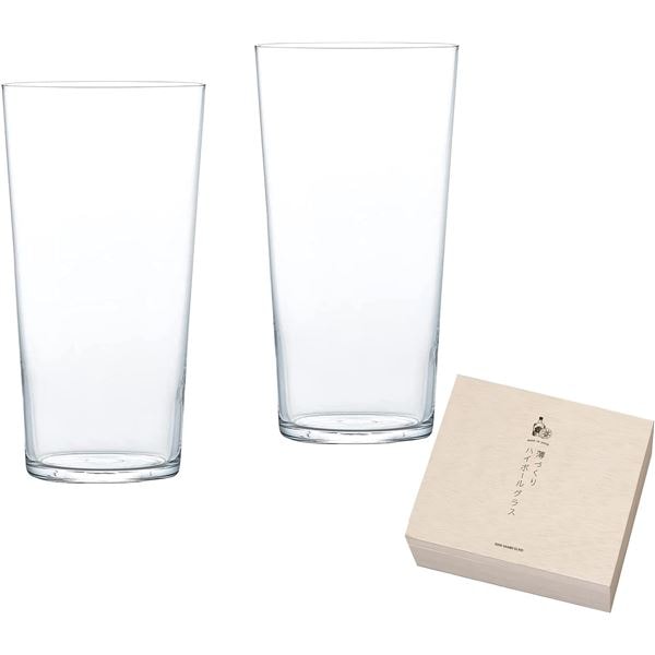 お酒を愉しむ本格グラスセット 薄づくり ハイボールグラスセット 420mlx2 G096-T285