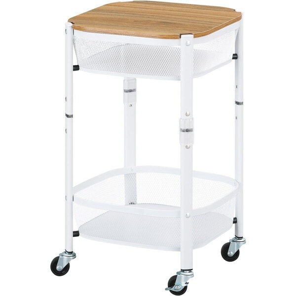 MUW-S2 ホワイト マルチワゴン 角型2段 メーカー直送