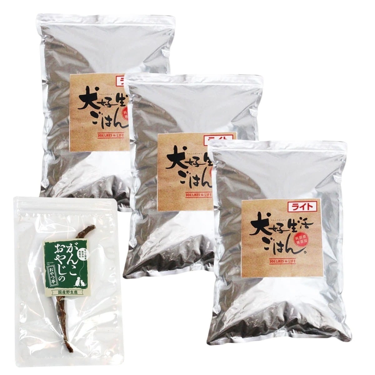 ごはんライト 7.5kg【国産鹿のスペアリブ ミドルカット 1本入り付き】