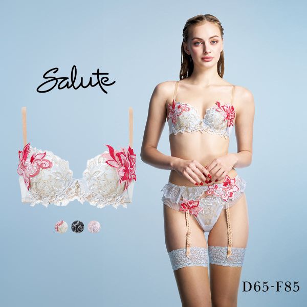 ワコール サルート 38グループ 38G P-UP ブラジャー プッシュアップ DEF 谷間 大きい