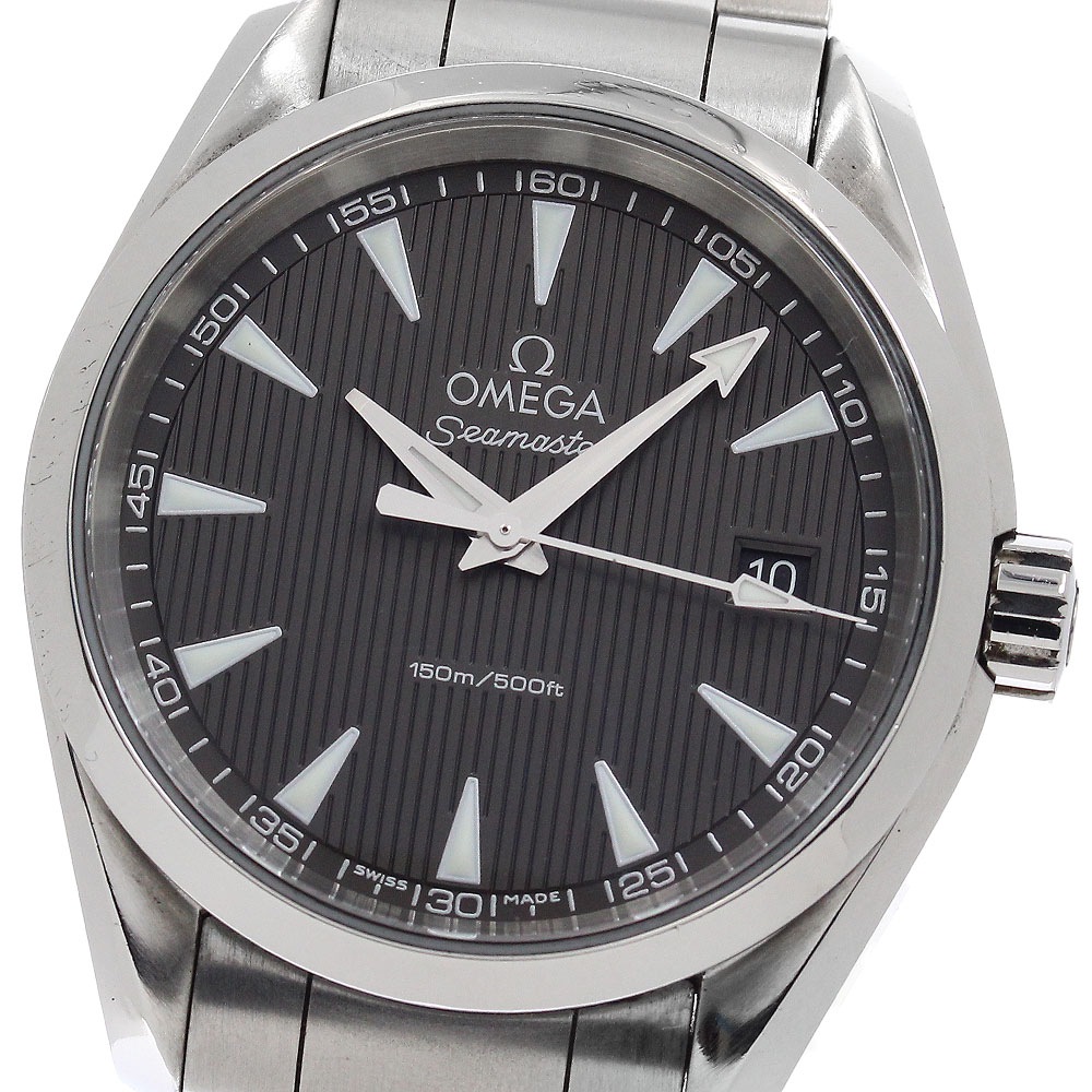 ベルト訳あり オメガ OMEGA 231.10.39.60.06.001 シーマスター アクアテラ 150M デイト クォーツ メンズ _949027【中古】