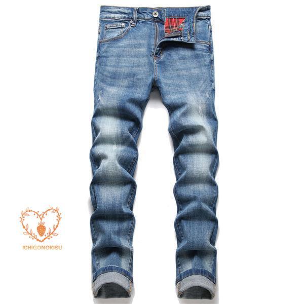 デニムパンツ メンズ ジーンズ デニムパンツ スキニーデニムパンツ ファッション デニムジーンズ 美脚 細身 ジーンズ ファッション 春秋