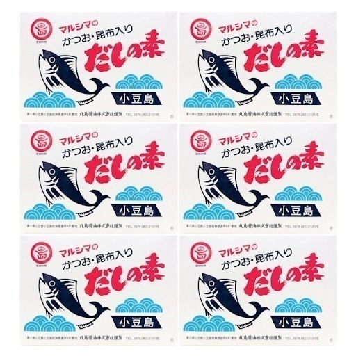 マルシマのかつお昆布入り だしの素 50袋 500g 6個セット