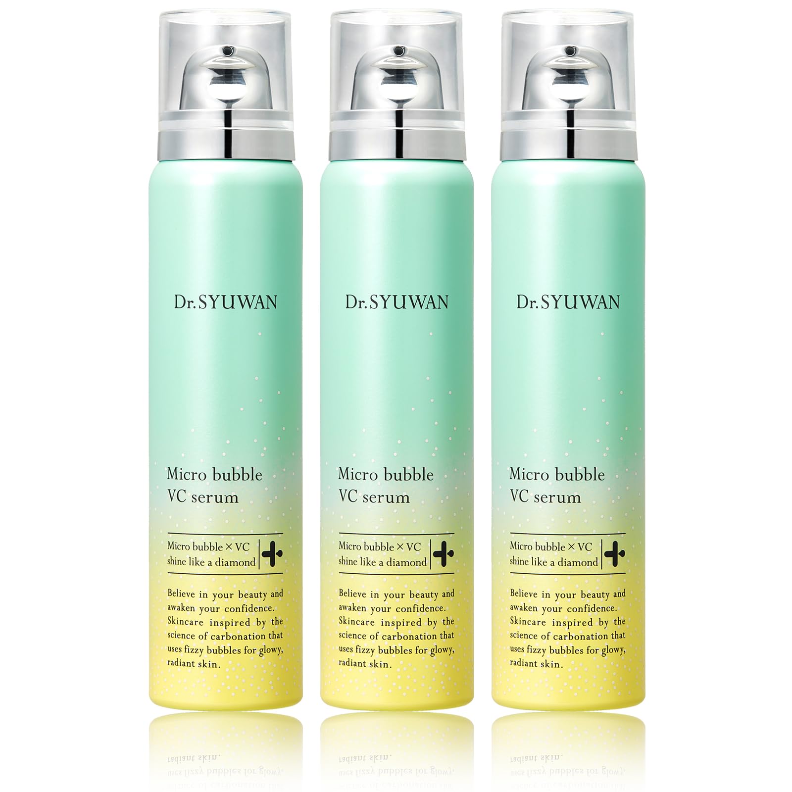 Dr.Syuwan ドクターシュワン マイクロバブルVCセラム 【3本セット】 導入美容液 炭酸美容液 保湿 毛穴 ビタミンc 導入化粧水