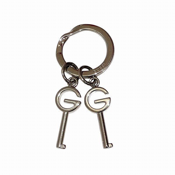 グッチ 296551 キーリング インターロッキングG チャーム キーホルダー 【中古】
