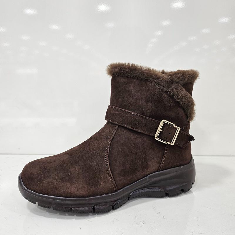 女性5CM広幅軽量ファーブーツ3FR609 GJA