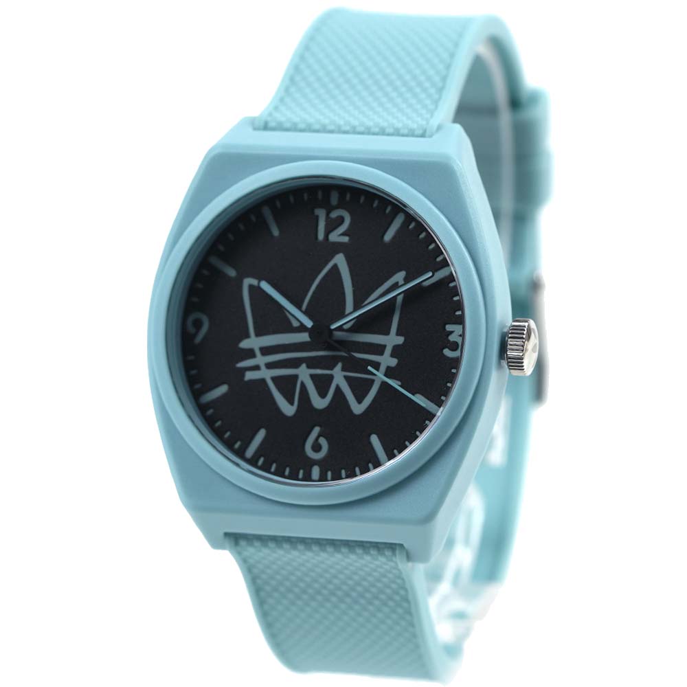 アディダス 腕時計 ユニセックス メンズ レディース adidas PROJECT TWO ブルー×ブラック 軽量 AOST22563