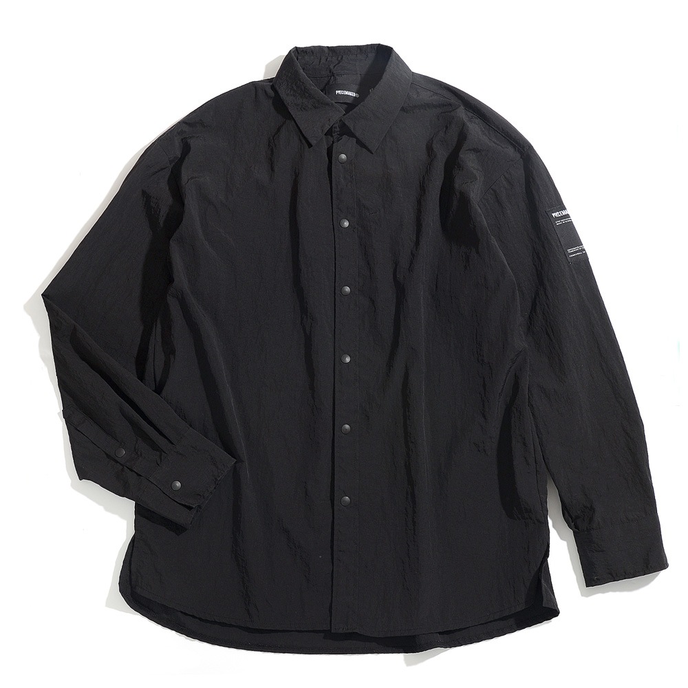 福袋特集 2022 ナイロン製快適シャツ（黒） シャツ・ブラウス