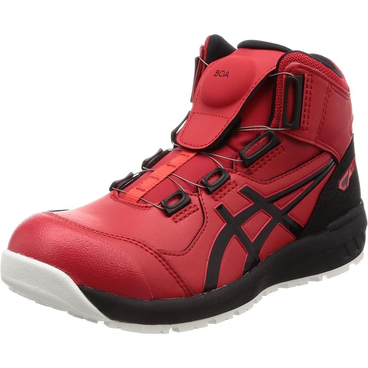 アシックス asics 安全靴/作業靴 28.0cm ウィンジョブ WINJOB CP304BOA クラシックレッド×ブラック JSAA規格A種 BOAタイプ ハイカットc