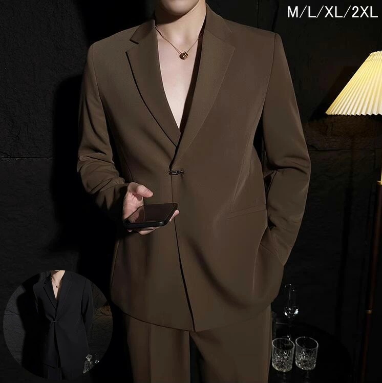 高品質 メンズスーツ 上下セット ビジネススーツ 無地 2点セット ジャケット+パンツ カジュアルスーツ ゆったり 面接 上下セット 結婚式 成人式 スーツセット フォーマルスーツ パーティー 二次会