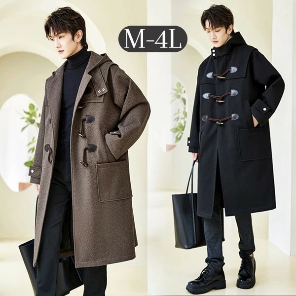 チェスターコート ジャケット ロング丈コート ビジネス フォーマル メンズ アウター 男性 秋冬コート メンズコート 手厚い 大きいサイズ 冬服 ブラック 無地 20代 30代 40代 bg084ze