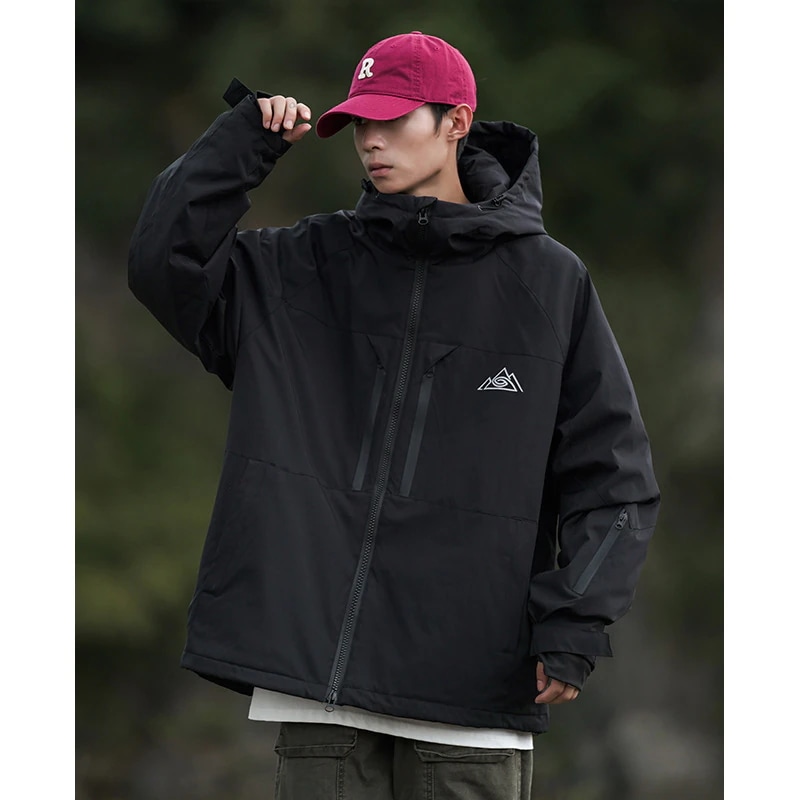 スノーボードウェア 2025 メンズ レディース 単品 アウター ジャケット マウンテンパーカー 山登り 綿入り 厚手 ウィンタースポーツ 韓国風 防寒 スノーウェア スキーウェア スノボウェア