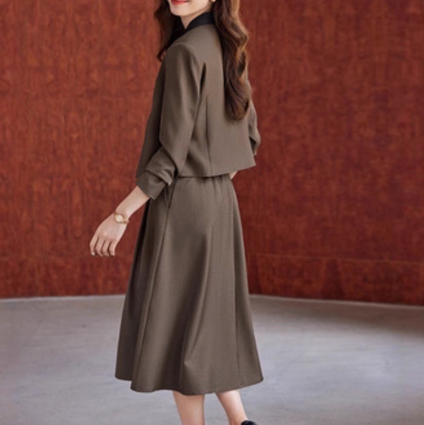 レディース スカート ジャケット パンツ ボトムス スーツ セットアップ ロングパンツ フレアスカート 膝丈 Vネック コンサバ バイカラー きれいめ シンプル 上品 おしゃれ かっこいい こなれ感 7,785円