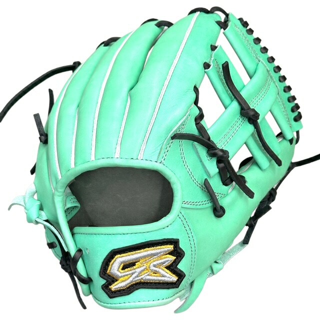 ジーエス(GS) 軟式仕様少年グラブ 内野手用 子ゴリラ型 4年生向け 右投げLH カエル KOGORILLAFROG