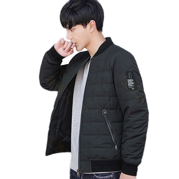 ダウンジャケット メンズ 中綿 ロング 厚手 ダウンコート ファスナー 秋冬 防寒防風 紳士用