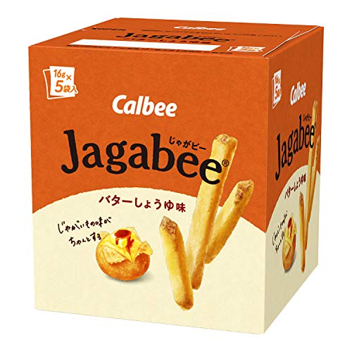 カルビー Jagabee バターしょうゆ味 80g16g5袋12個