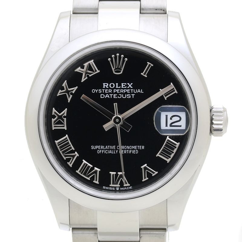 デイトジャスト31 278240 【磨き済】ブラックローマン ステンレススチール ボーイズ /39748【中古】【腕時計】