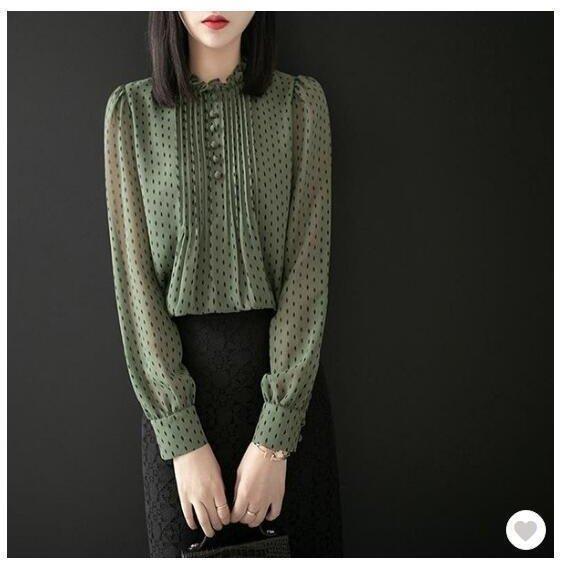 お財布に優しいブラウス レディース 40代 春 秋 長袖 ブラウス シフォン トップス 韓国風 大人 ゆったり おしゃれ 30代 バレンタイン プレゼント