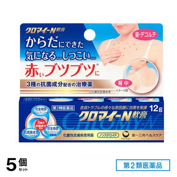 第２類医薬品 クロマイ-N軟膏 12g 5個セット