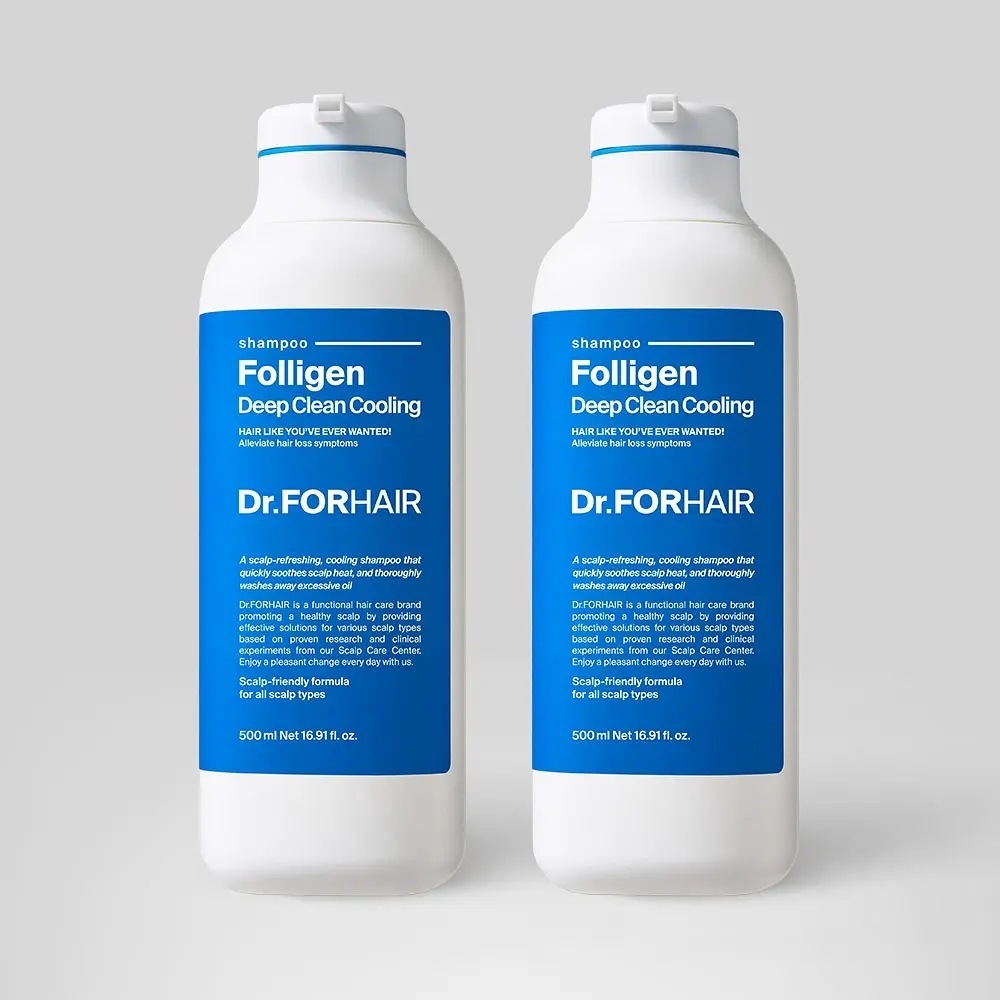 ポリゼン ディープクリーン クーリング シャンプー 500ml+500ml ダブルセット / 瞬間冷却 抜け毛防止 脂性肌 お得セット