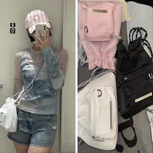 Matin Kim★韓国大人気 *NEW* CARGO MESH CROSS BAG 3COLOR 5982308788.g_300-w-st_g.jpg