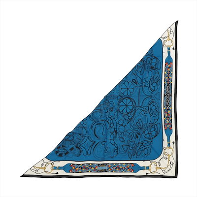 未使用 タグ付 カレ トライアングル ジェアン FOLKLORE フォルクロール カシミヤ シルク カシシル スカーフ レディース メンズ MMM DW52-7 中古 63,361円