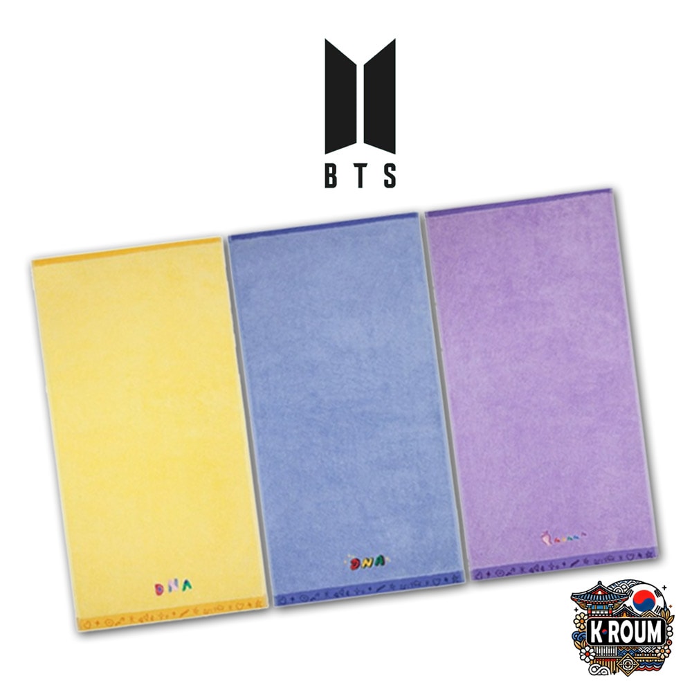 [公式正規品] BTS DNA FACE TOWEL 170g 3Type set BTS DNA 洗面タオル170g 3種セット 先染ハンドタオル