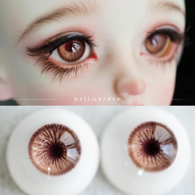 BJD ドールアイ ドール用 石膏アイ チョコレート 14/16/18/20/22/24mm SD/MSD/幼SD球体関節人形用アイ