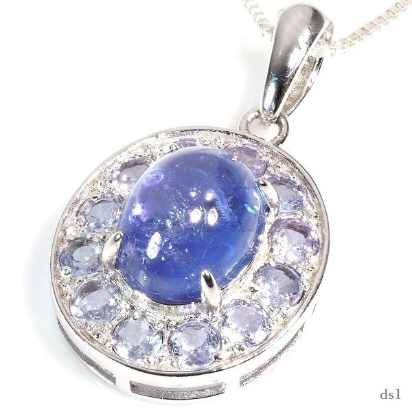 Tanzanite 迫力の輝き 限定入荷 天然 タンザナイト ネックレス [仕上げ][品質保証