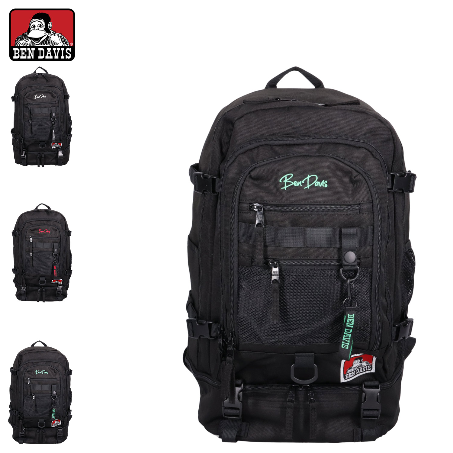リュック バッグ パック メンズ レディース 30L 撥水 ブラック 黒 BDW-8322