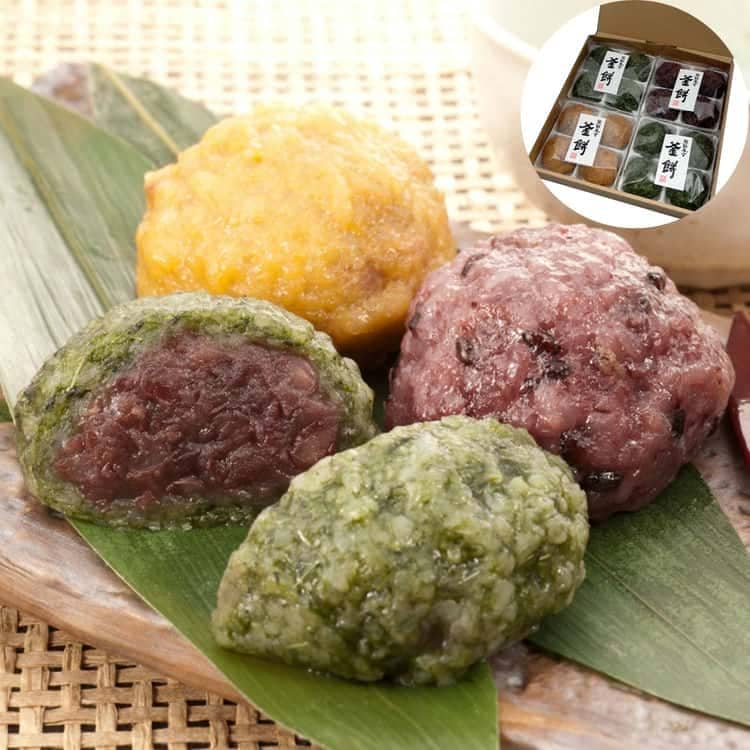 和歌山 熊野本宮釜餅 3種 16個入り よもぎ4個2 古代4個 くるみ4個 離島は配送不可 760002 お歳暮 お中元 お土産 ご進物 ギフト 贈り物に最適