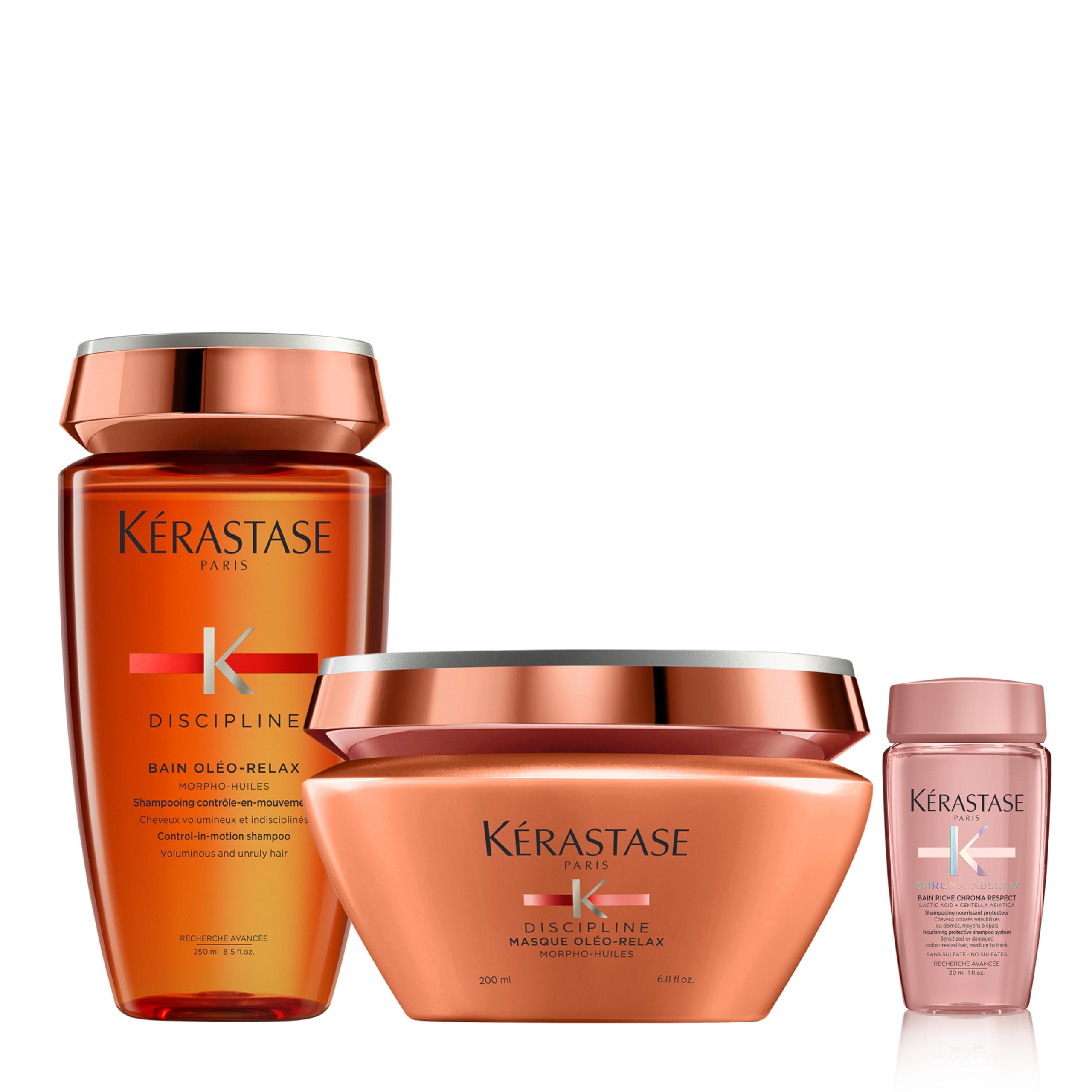 ケラスターゼ シャンプー バン オレオ リラックス 250mL + ヘアマスク マスク オレオ リラックス 200mL ディシプリン 試供品付き（クロマアブソリュ シャンプー 30ml）