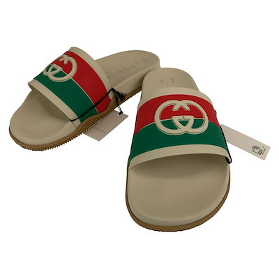 Qoo10] GUCCI 新品未使用 インターロッキングG スライ