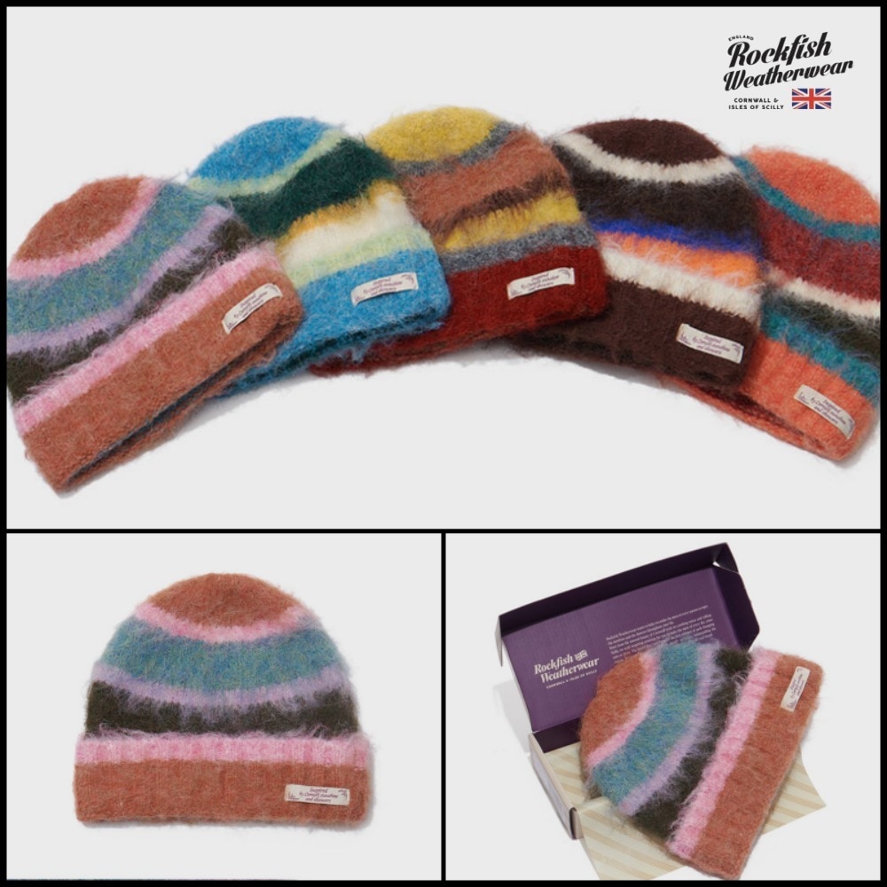 STRIPE SHAGGY BEANIE [正規品]