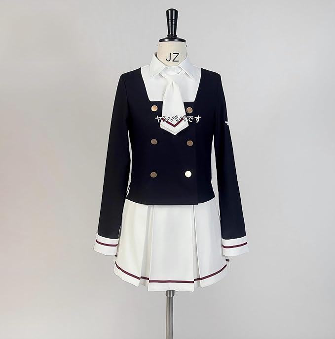 木之本桜 制服 コスプレ衣装(ウィッグ 靴別売り)