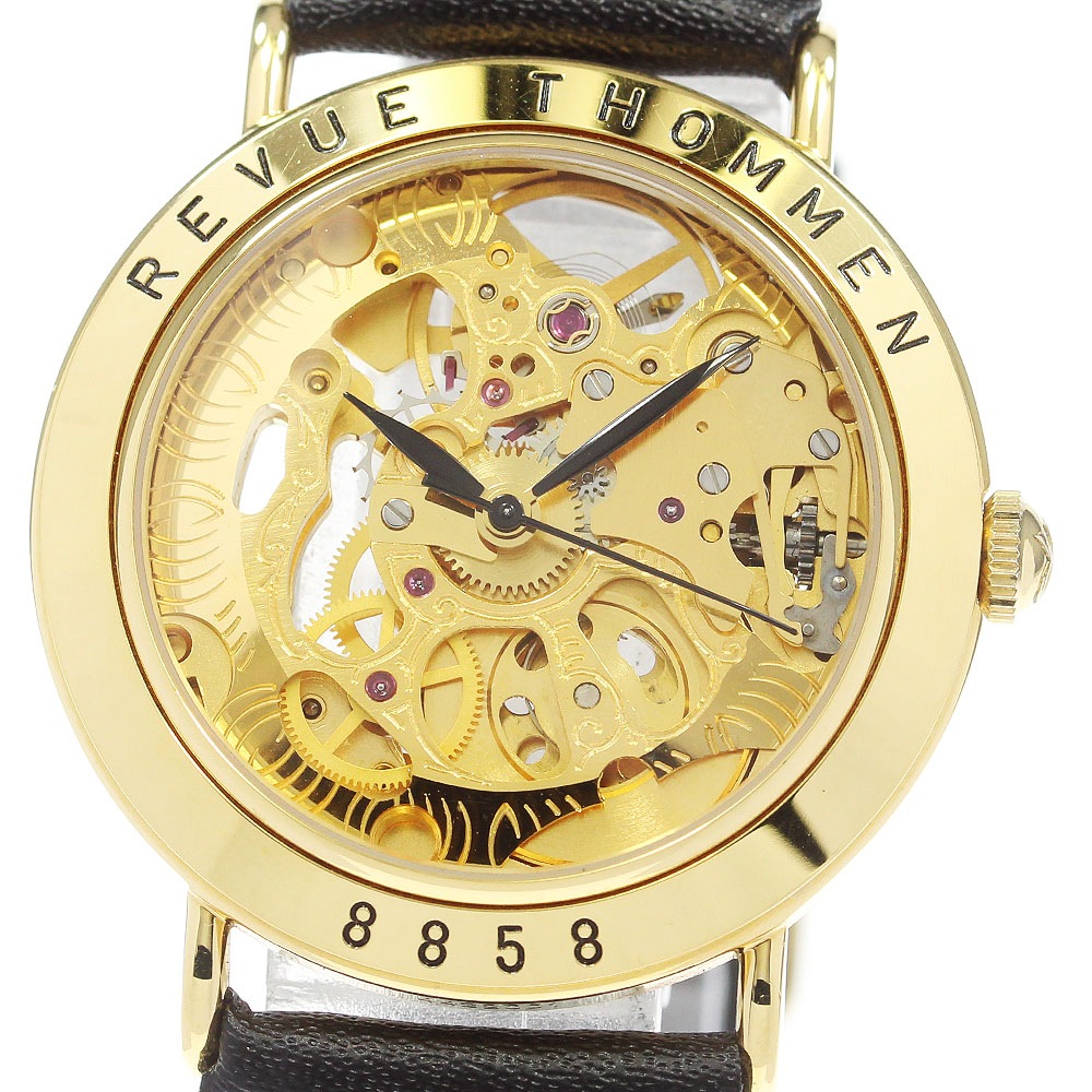 レビュートーメン REVUE THOMMEN 手巻き メンズ _870034【中古】 44,850円