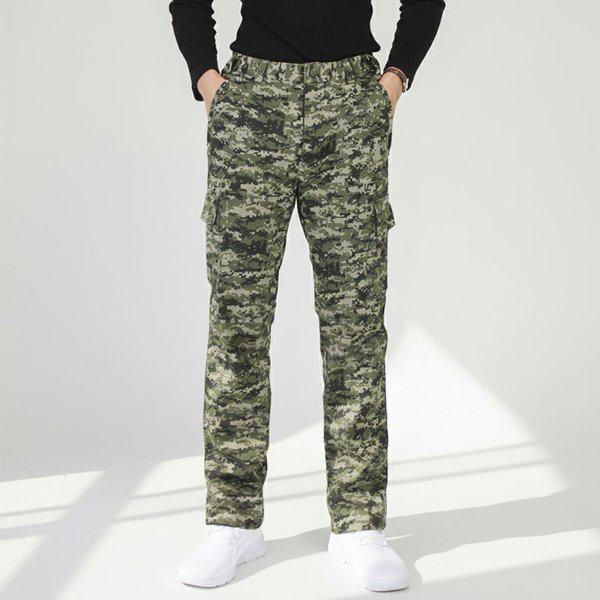 男性 防寒 防風 防水 冬 作業服 キルティング 詰め物 パディングパンツ HA1912起毛ミリタリーカーゴ