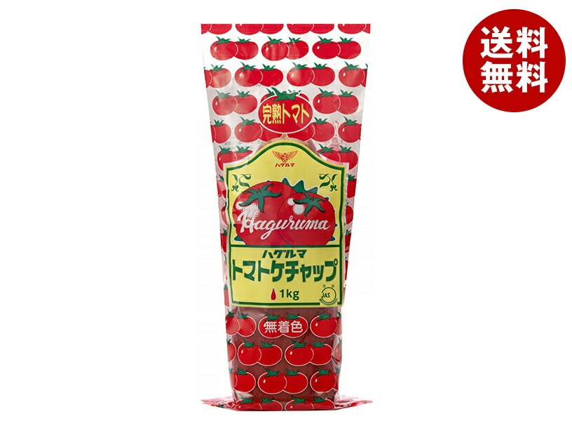ハグルマ JAS特級 トマトケチャップ 1kgチューブ×12本入×(2ケース)