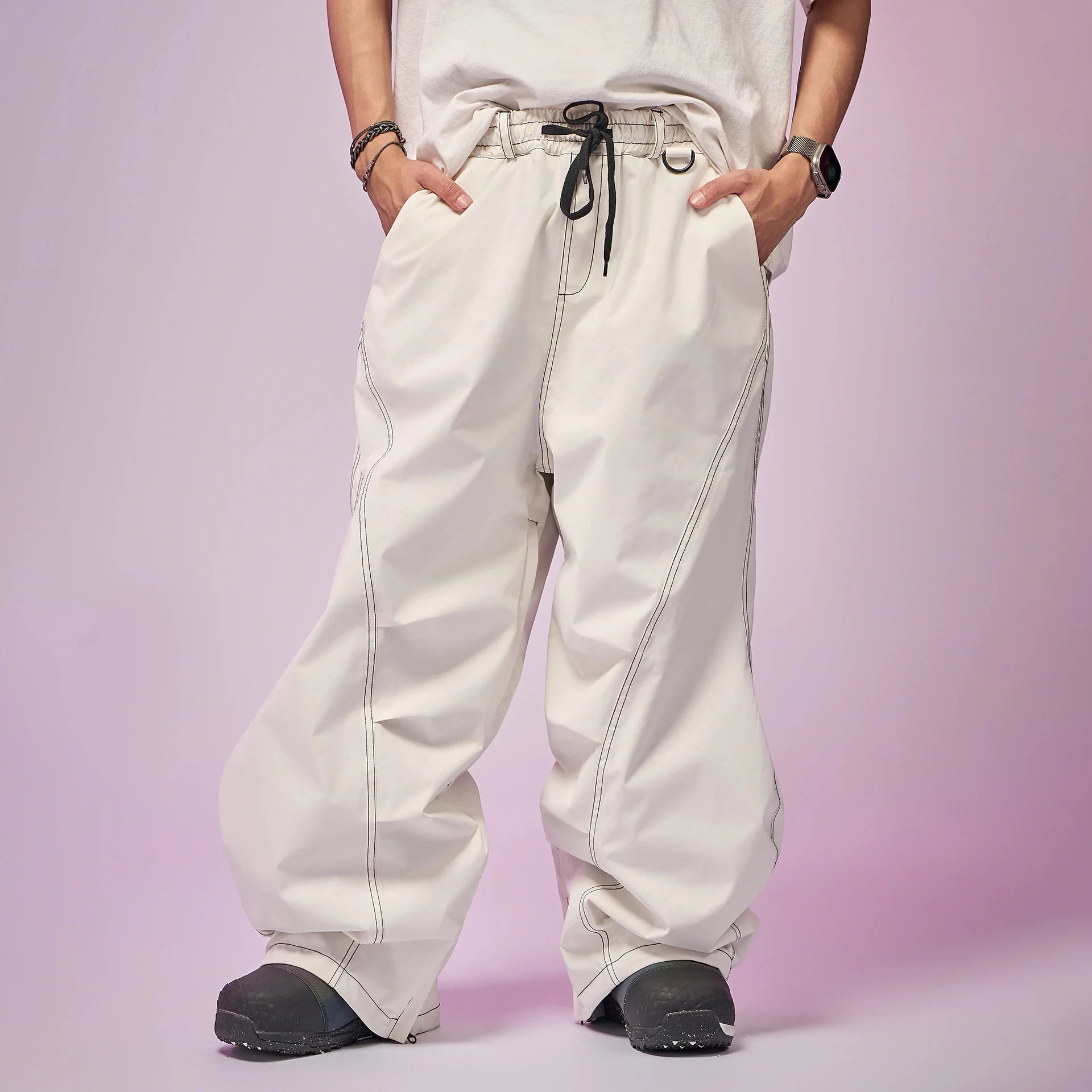 出荷が迅速である スノーボードウェア 2026 2026 パンツ単品 メンズ レディース ズボン スノーパンツ 黒 白 おしゃれ 撥水 3L 韓国風 スノボウェア スノーウェア スキーウェアスノーボー