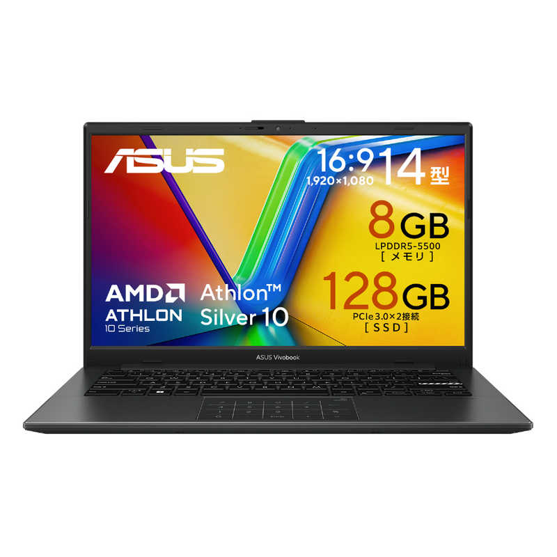 ノートパソコン Vivobook Go 14 [ 14型 / Win11 Home / SSD128GB / M365 Basic ] ミックスブラック　E1404FA-BIC8128NWP