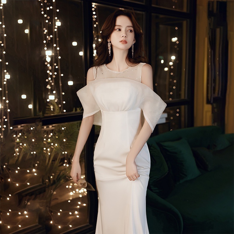 パ一ティ一 高級感 気質 パーティー人気 2025 新作 ワンピース 花嫁ロング 結婚式ワンピース韓国ファッション ロング