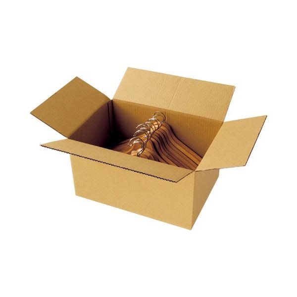 (まとめ)TANOSEE 無地ダンボール箱 A3(L)サイズ 高さ250mm 業務用パック 1パック(30枚) 3セット