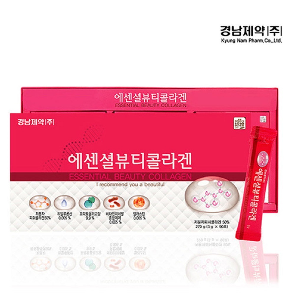 韓国-KMEAL-慶南製薬エッセンシャルビューティーコラーゲン3gx90包（3ヶ月分） 8,749円