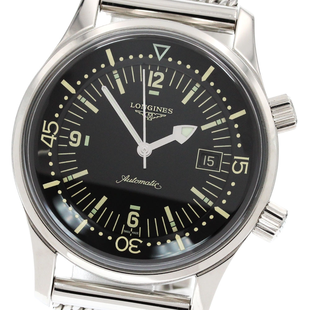 ロンジン LONGINES L3.774.4 レジェンドダイバー デイト 自動巻き メンズ 良品 箱・保証書付き_850175【中古】