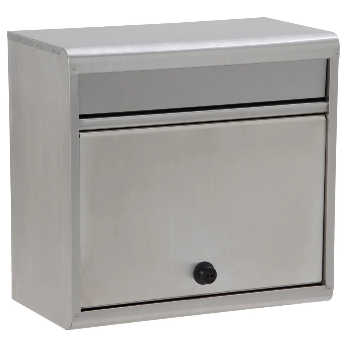 郵便ポスト ステンレスポスト カムロック錠 壁掛け グリーンライフ 郵便 郵便受け ポスト POST 新聞受け メールボックス カムロック錠付き 防犯対策 防犯 ステンレス ステンレス製